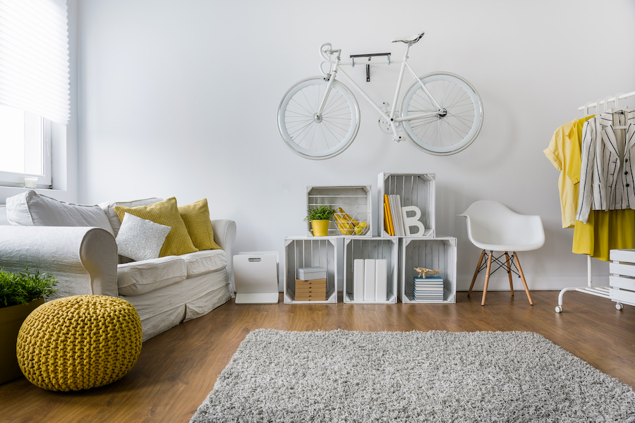 ne pas percer son mur pour accrocher un vélo